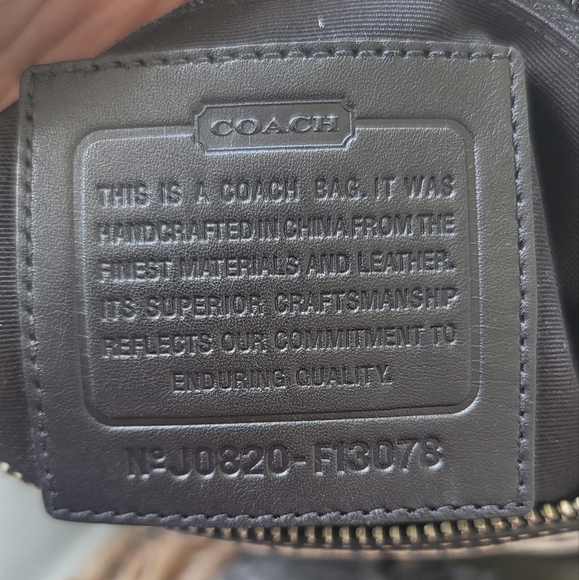 Coach Y2K Suede Jacquard Convertible Shoulder Bag (no. F13078) - Picture 8 of 9